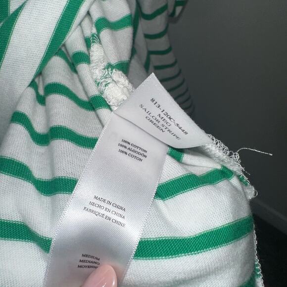 Rails Meg Stripe Tie Waist Cotton Dress - Size M - Picture 8 of 10